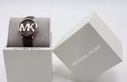 Michael Kors Jaycie Quartz Black Dial Black Leather Strap Watch for Women - MK2860