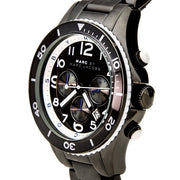 Marc Jacobs Rock Chronograph Limited Edition Gray Dial Gray Steel Strap Watch for Women - MBM5025
