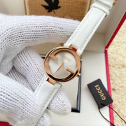 Gucci Interlocking Latin Grammy Special Edition Gold Watch For Women - YA133313