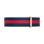 Daniel Wellington Classic Oxford White Dial Two Tone NATO Strap Watch For Women - DW00100029