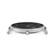 Daniel Wellington Classic Cornwall Black Dial Black Nylon Strap Watch For Women - DW00100149
