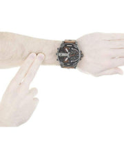Diesel Mr Daddy 2.0 Chronograph Black Dial Brown Leather Strap Watch For Men - DZ7332