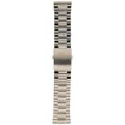 Diesel Mega Chief Chronograph White Dial Silver Steel Strap Watch For Men - DZ4477