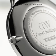 Daniel Wellington Classy St Mawes White Dial Brown Leather Strap Watch For Women - DW00100067
