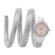 Just Cavalli Vita Pink Dial Silver Steel Strap Watch for Women - JC1L355M0015
