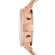 Fossil Boyfriend Chronograph Rose Gold Dial Rose Gold Steel Strap Watch for Women - ES3380