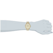 Fossil Tailor Gold Dial Gold Steel Strap Watch for Women - ES3714