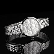 Emporio Armani Modern Silver Dial Silver Steel Strap Watch for Women - AR11213