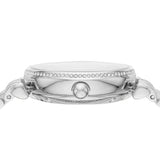 Emporio Armani Meccanico Gianni T-Bar Automatic Silver Dial Silver Steel Strap Watch For Women - AR60022