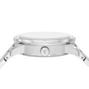 Emporio Armani Meccanico Automatic Blue Dial Silver Steel Strap Watch For Men - AR60052