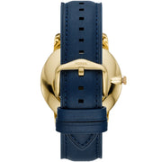 Fossil The Minimalist 3H Analog Blue Dial Blue Leather Strap Watch for Men - FS5789