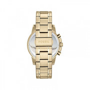 Fossil Machine Gold Dial Gold Steel Strap Watch for Men - FS5264