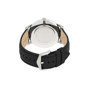 Fossil The Minimalist Carbon Series Black Dial Black Leather Strap Watch for Men - FS5497