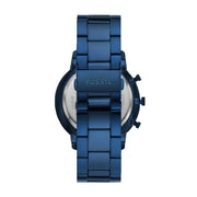 Fossil Neutra Chronograph Blue Dial Blue Steel Strap Watch for Men - FS5826