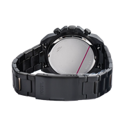 Fossil Bronson Chronograph Black Dial Black Steel Strap Watch for Men - FS5851