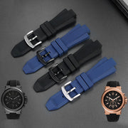 Michael Kors Dylan Black Dial Black Rubber Strap Watch for Men - MK8184