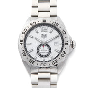 Tag Heuer Formula 1  Calibre 6 Automatic White Dial Silver Steel Strap Watch for Men - WAZ2013.BA0842