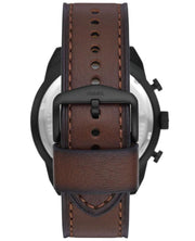 Fossil Bronson Chronograph Brown Dial Brown Leather Strap Watch for Men - FS5875