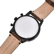 Fossil Townsman Chronograph Black Dial Brown Leather Strap Watch for Men - FS5437