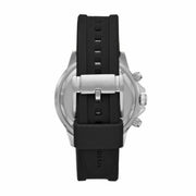 Fossil Bannon Multifunction Black Dial Black Silicone Strap Watch for Men - BQ2494