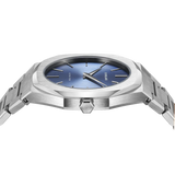 D1 Milano Ultra Thin Blue Dial Silver Steel Watch for Men - D1-UTBJ03
