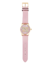 Gucci G Timeless Quartz Mother of Pearl Dial Pink Leather Strap Watch For Women -  YA1264132
