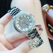 Guess Madison Diamonds Silver Dial Silver Steel Strap Watch for Women - W0637L1