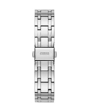 Guess Cosmo Diamonds Turquoise Dial Silver Steel Strap Watch for Women - GW0033L7