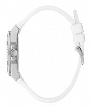 Guess Venus Diamonds White Dial White Rubber Strap Watch for Women - GW0118L3