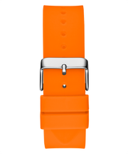 Guess Phoenix Multifunction Black Dial Orange Rubber Strap Watch For Men - GW0203G10