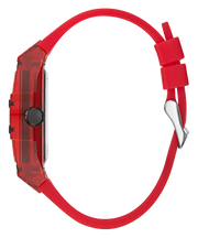 Guess Phoenix Multifunction Black Dial Red Rubber Strap Watch for Men - GW0203G5