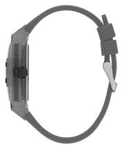 Guess Phoenix Multifunction Black Dial Grey Silicone Strap Watch For Men - GW0203G9