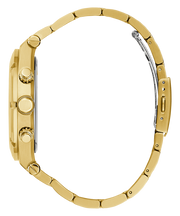 Guess Continental Gold Dial Gold Steel Strap Watch For Men - GW0260G4