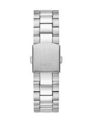 Guess Connoisseur Turquoise Dial Silver Steel Strap Watch for Men - GW0265G11