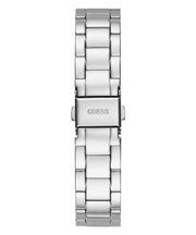 Guess Luna Quartz Blue Dial Silver Steel Strap Watch For Women - GW0308L4