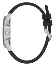 Guess Altitude Chronograph Black Dial Black Rubber Strap Watch for Men - GW0332G1