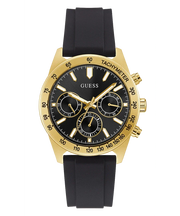 Guess Sport Multifunctional Black Dial Black Rubber Strap Watch for Men - GW0332G2