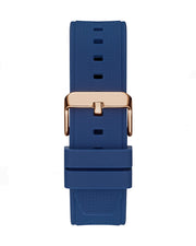 Guess Third Gear Analog Blue Dial Blue Rubber Strap Watch for Men - GW0334G3
