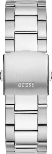 Guess Trophy Chronograph Diamonds Black Dial Silver Steel Strap Watch for Men - GW0390G1