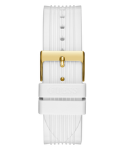 Guess Marina Multifunction White Dial White Rubber Strap Watch for Women - W1025L5