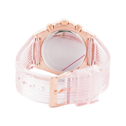 Guess Athena Rose Gold Dial Rose Gold Rubber Strap Watch for Women - GW0409L3