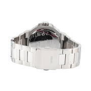 Guess Track Black Dial Silver Steel Strap Watch for Men - GW0426G1