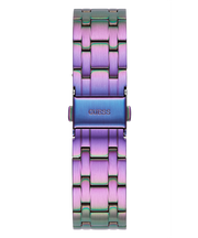 Guess Heiress Multifunction Diamonds Purple Dial Purple Steel Strap Watch for Women - GW0440L3