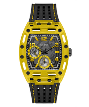 Guess Phoenix Chronograph Black Dial Black Rubber Strap Watch for Men - GW0499G2