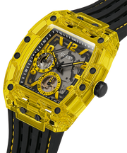Guess Phoenix Chronograph Black Dial Black Rubber Strap Watch for Men - GW0499G2