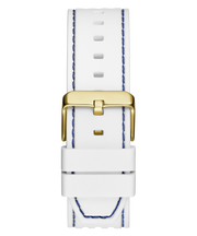 Guess Phoenix Multifunction Blue Dial White Rubber Strap Watch for Men - GW0499G6