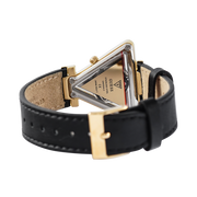 Guess Fame Quartz Black Dial Black Leather Strap Watch For Women - GW0504L5