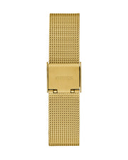 Guess Fame Diamonds Gold Dial Gold Mesh Bracelet Watch for Women - GW0508L2
