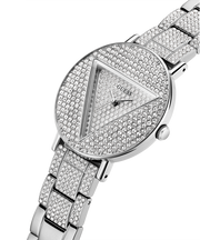 Guess Trend Diamonds Silver Dial Silver Steel Strap Watch for Women - GW0512L1