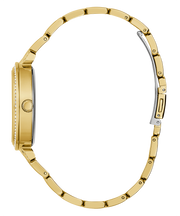 Guess Lily Quartz Gold Dial Gold Steel Strap Watch For Women - GW0528L2